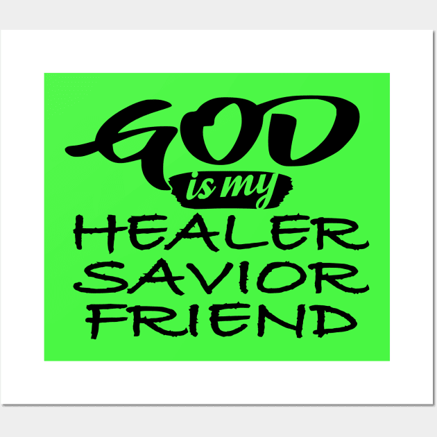 Healer Savior Friend by Lifeline Wall Art by Lifeline/BoneheadZ Apparel